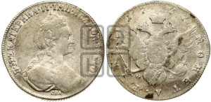 1 рубль 1777 года СПБ/ѲЛ (новый тип)