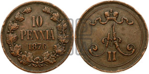 10 пенни 1876 года