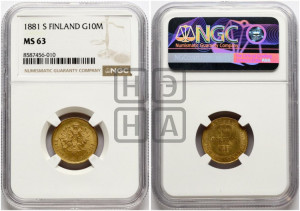 10 марок 1881 года S