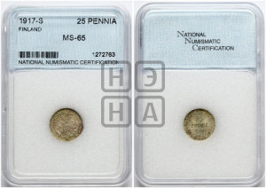 25 пенни 1917 года S