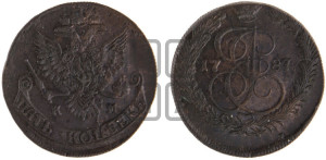 5 копеек 1787 года КМ (КМ, Сузунский монетный двор)