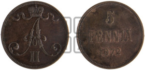 5 пенни 1872 года