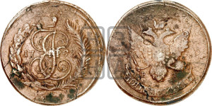 5 копеек 1793 года ЕМ (Павловский перечекан)