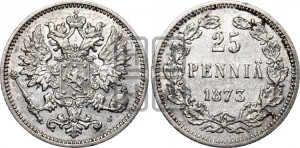 25 пенни 1873 года S