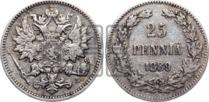 25 пенни 1889 года L