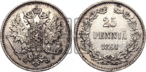 25 пенни 1891 года L
