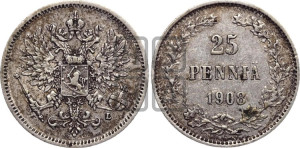 25 пенни 1908 года L