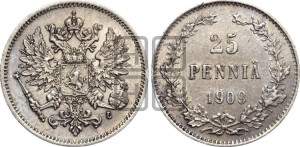 25 пенни 1909 года L