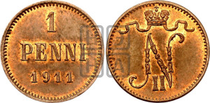 1 пенни 1911 года