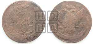 5 копеек 1764 года ЕМ (ЕМ, Екатеринбургский монетный двор)