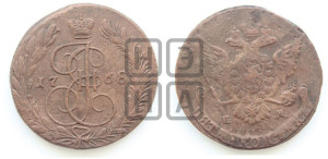 5 копеек 1768 года ЕМ (ЕМ, Екатеринбургский монетный двор)