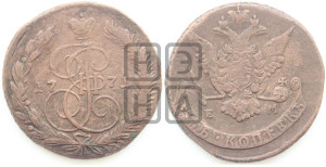 5 копеек 1771 года ЕМ (ЕМ, Екатеринбургский монетный двор)