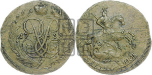 2 копейки 1758 года (гурт сетчатый)