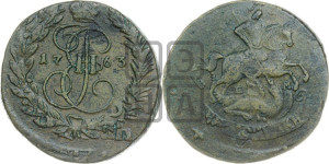 2 копейки 1763 года ЕМ (ЕМ, Екатеринбургский монетный двор)