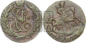Полушка 1768 года ЕМ (ЕМ, Екатеринбургский монетный двор)