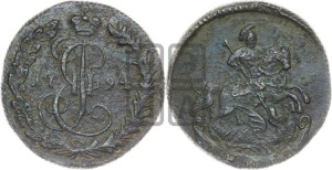 Денга 1794 года КМ (КМ, Сузунский монетный двор)