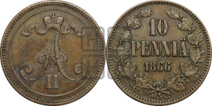 10 пенни 1866 года