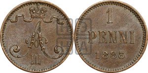 1 пенни 1883 года