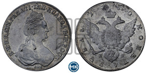 1 рубль 1780 года СПБ/ИЗ (новый тип)