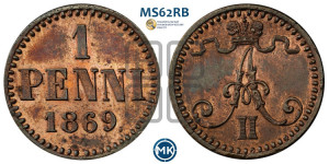 Пенни 1869 года