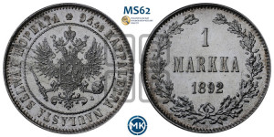 1 марка 1892 года L
