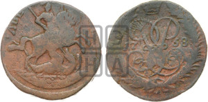 2 копейки 1758 года (гурт “ЕКАТЕРИНБУРГСКОГО ДВОРА”)