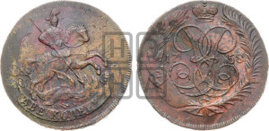 2 копейки 1758 года (гурт сетчатый)