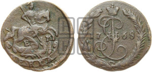 Денга 1768 года ЕМ (ЕМ, Екатеринбургский монетный двор)