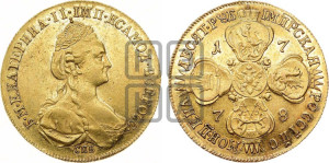 10 рублей 1778 года СПБ (новый тип, шея длиннее)