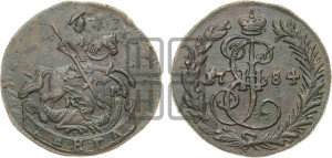 Денга 1784 года КМ (КМ, Сузунский монетный двор)
