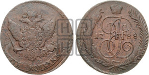 5 копеек 1788 года ММ (ММ, Красный  монетный двор)