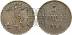 5 пенни 1888 года
