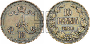 10 пенни 1890 года