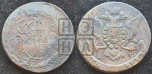 5 копеек 1766 года ЕМ (ЕМ, Екатеринбургский монетный двор)