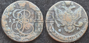 5 копеек 1786 года ЕМ (ЕМ, Екатеринбургский монетный двор)