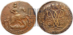 2 копейки 1761 года (гурт сетчатый)