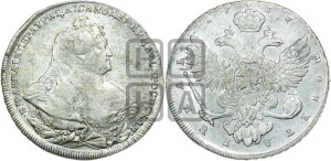 1 рубль 1740 года СПБ (петербургский тип)
