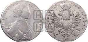 1 рубль 1712 года G (портрет работы С.Гуэна)