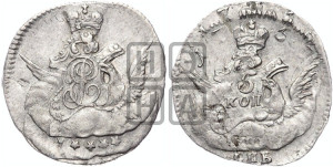 5 копеек 1755 года СПБ (кружок большого формата)