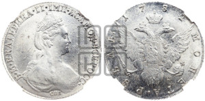 1 рубль 1782 года СПБ/ИЗ (новый тип)
