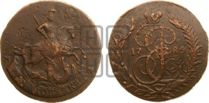 2 копейки 1789 года ММ (ММ, Красный  монетный двор)