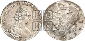 1 рубль 1780 года СПБ/ИЗ (новый тип)