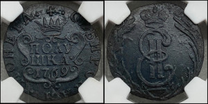 Полушка 1769 года КМ (для Сибири)