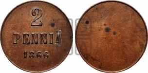 2 пенни 1866 года