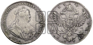 1 рубль 1740 года СПБ (петербургский тип)