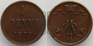 Пенни 1875 года
