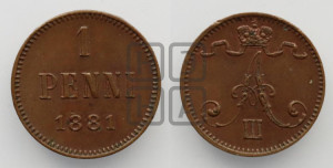 1 пенни 1881 года