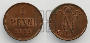 1 пенни 1901 года