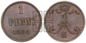 1 пенни 1884 года