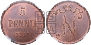 5 пенни 1911 года